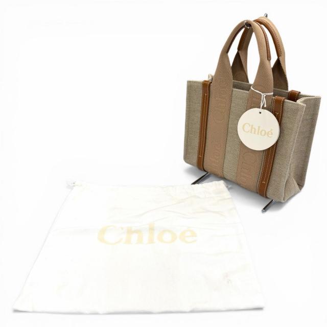 極美品◇Chloe クロエ CHC23AS397L17 ウッディ スモール トートバッグ 