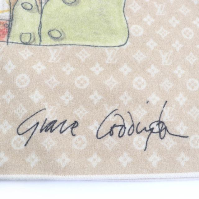 極美品☆LOUIS VUITTON ルイヴィトン M96947 ブランケット･トランク トラベル ウィズ カシミヤ ウール 正規品_4