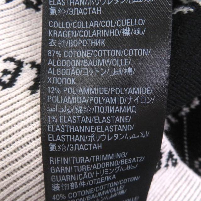 未使用品□BALENCIAGA バレンシアガ 702952 All Over Logo Sweaters オールオーバーロゴ 総柄 セーター アイボリー XS イタリア製 正規品