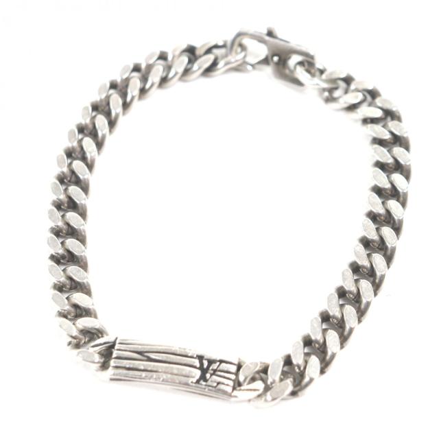 良品▼LOUIS VUITTON ルイヴィトン 2024年製 M1152M ブレスレット LVエピ AG925 シルバー M イタリア製 重量32.09g メンズ 定価141900円