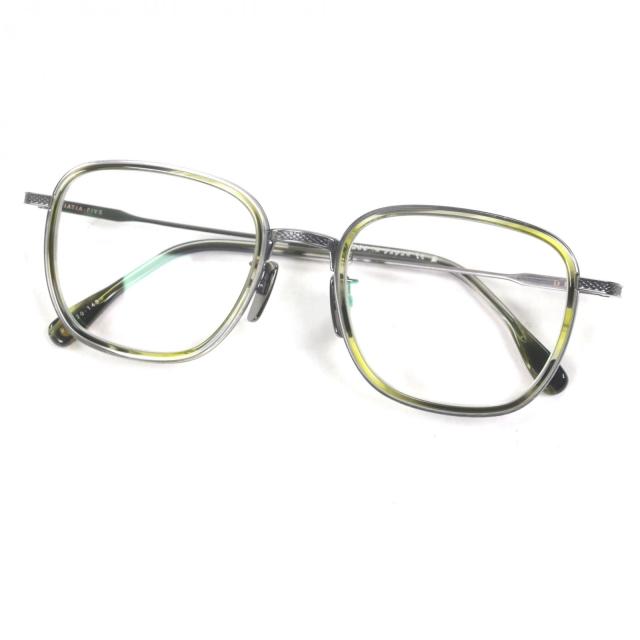 未使用品▼DITA ディータ DTX454 AVIATIA-FIVE マーブル メガネ 眼鏡 アイウェア クリアグリーン ガンメタリック 50□20-140