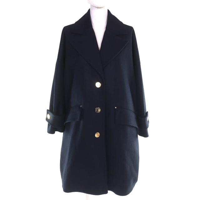 極美品△Mackintosh マッキントッシュ 24AW L242MO1149FM2K HUMBIE CHESTER COCOON ウール100％ ロゴボタン チェスターコート 4 正規品