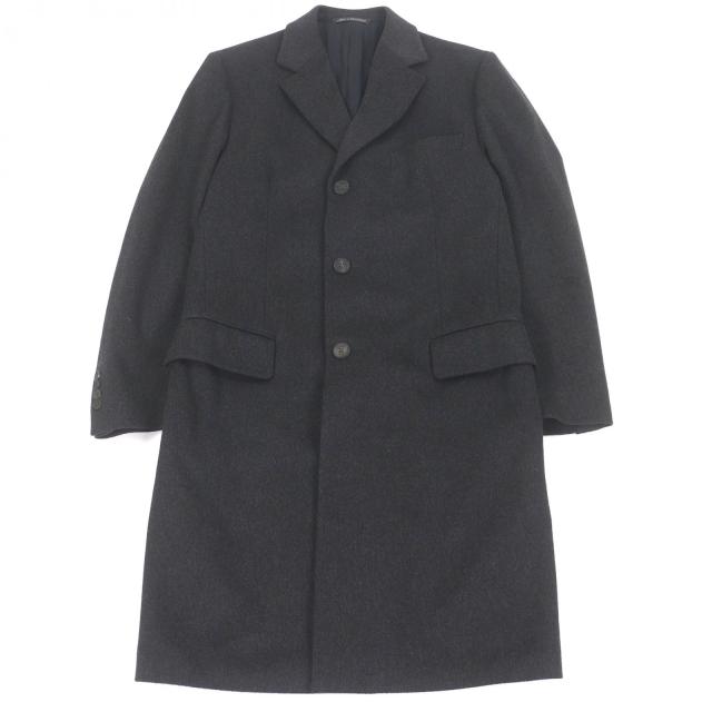 極美品□GUCCI グッチ 無地 ウール100％ トムフォード期 チェスター 