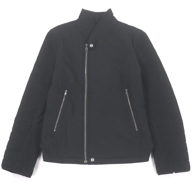 極美品□YVES SAINT LAURENT イヴ・サンローラン 291829 ステファノピラーティ期 裏地ビッグYSL ジャケット 黒 44 イタリア製 正規品