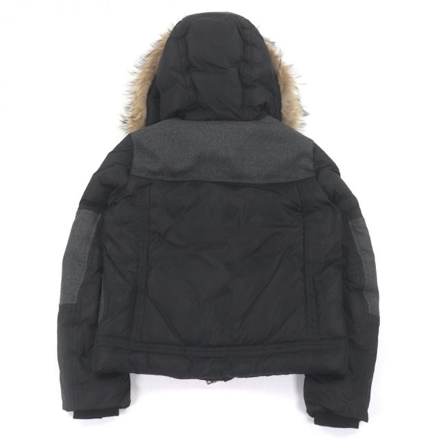 美品□MONCLER モンクレール DEDION GIUBBOTTO コヨーテファー フーデッド ダウンジャケット ブラック 1 ハンガー付き 正規品 メンズ_3