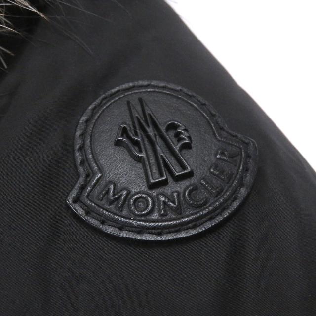 美品□MONCLER モンクレール DEDION GIUBBOTTO コヨーテファー フーデッド ダウンジャケット ブラック 1 ハンガー付き 正規品 メンズ_5