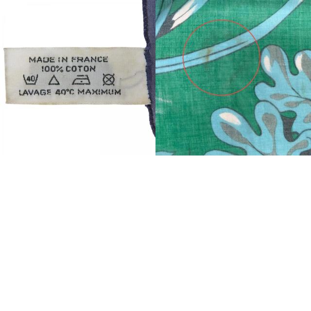 美品▲HERMES エルメス ヴィンテージ パレオ JUNGLE LOVE ジャングルラブ コットン100％ ストール マルチ フランス製 レディース_9