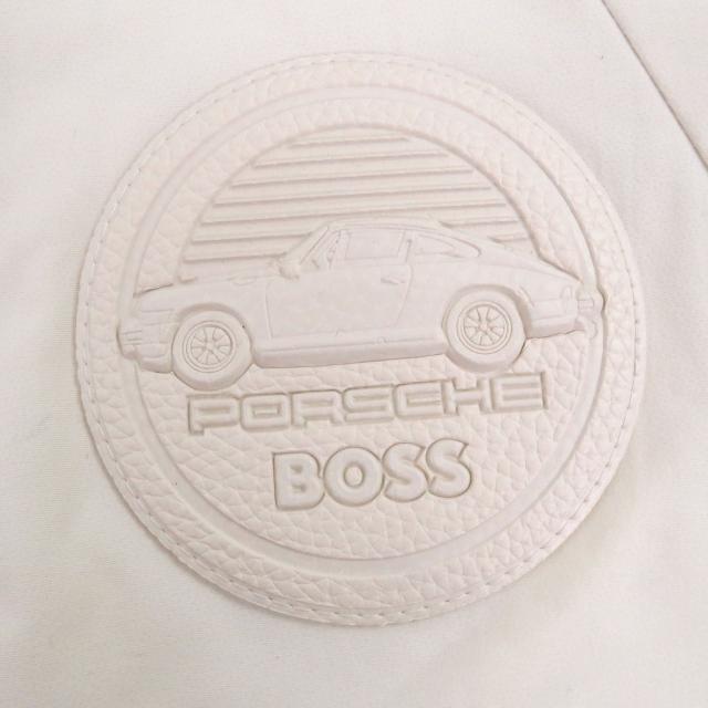 未使用品□BOSS PORSCHE ボス ポルシェ ロゴワッペン 中綿 ブルゾンジャケット ボンバージャケット アイボリー 46 正規品 メンズ_5
