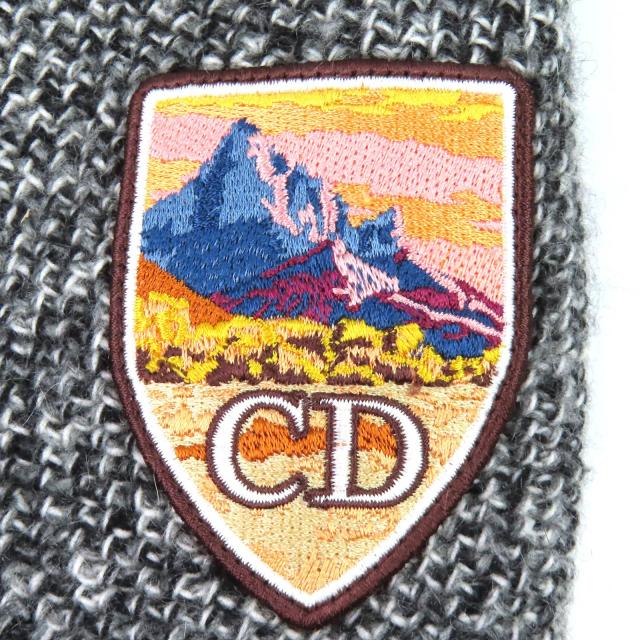 極美品△DIOR ディオール オム 293M130CT363 カシミヤ100％ ロゴワッペン ニットスウェット パンツ グレー S イタリア製 正規品 メンズ_6