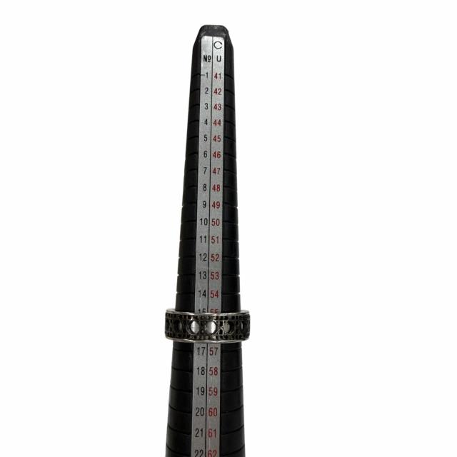 美品▼DIOR ディオール オム 25-26AW R2425HOMST カナージュ AG925 BTS ジミン着用 リング 指輪 シルバー XS JP16号 箱付き 重量7.1g_7