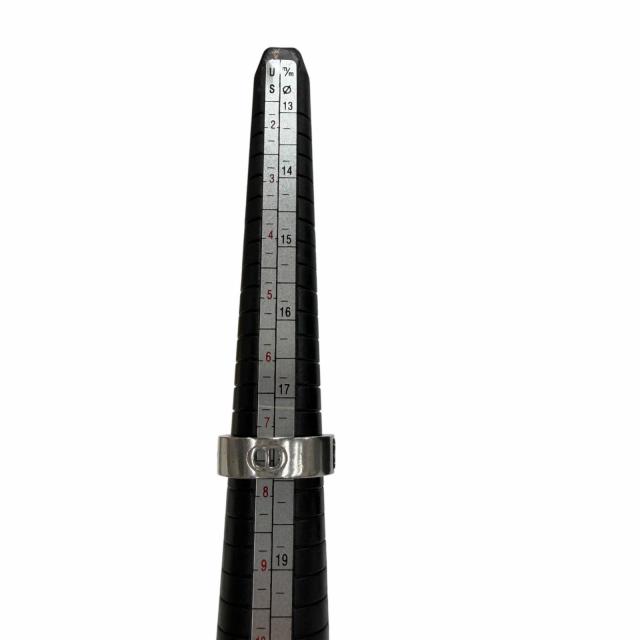 美品▼DIOR ディオール オム 25-26AW R2425HOMST カナージュ AG925 BTS ジミン着用 リング 指輪 シルバー XS JP16号 箱付き 重量7.1g_8