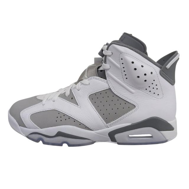 未使用品▲NIKE ナイキ CT8529-100 AIR JORDAN 6 RETRO エア ジョーダン 6 レトロ レザー ハイカットスニーカー ホワイト グレー 28_1