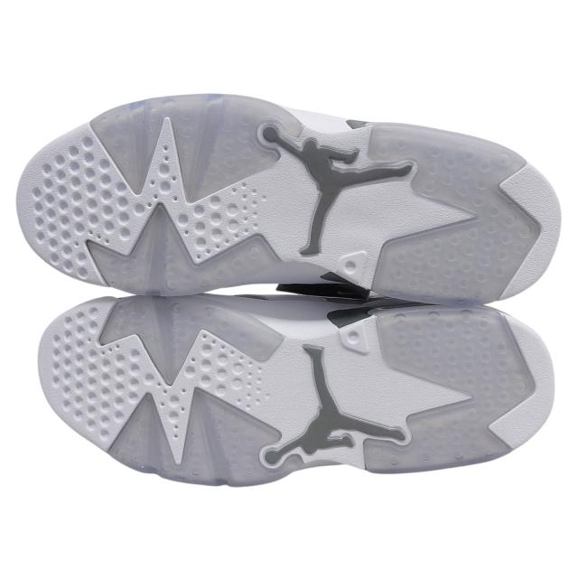 未使用品▲NIKE ナイキ CT8529-100 AIR JORDAN 6 RETRO エア ジョーダン 6 レトロ レザー ハイカットスニーカー ホワイト グレー 28_4