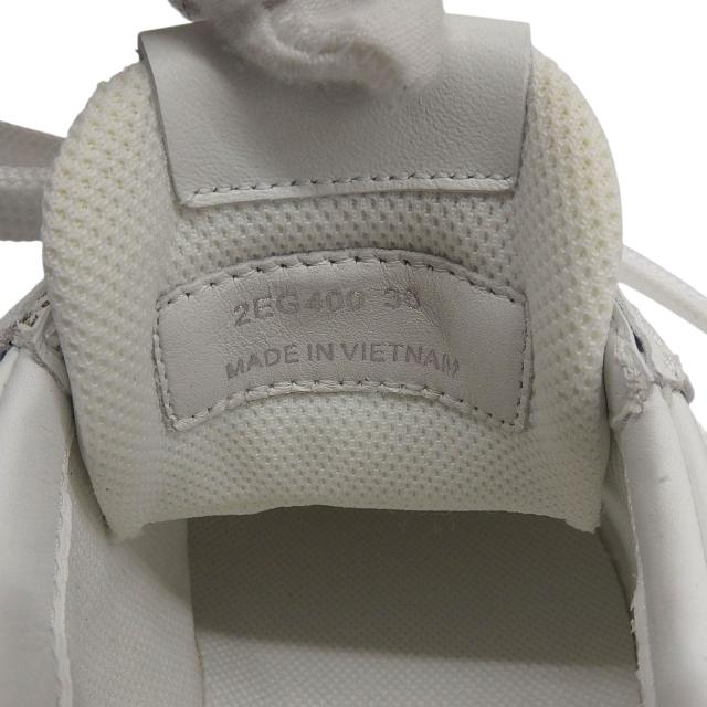 未使用品▲PRADA プラダ 2EG400 ロゴ入り レースアップ レザー ローカットスニーカー シューズ ホワイト 36 箱付き レディース_7