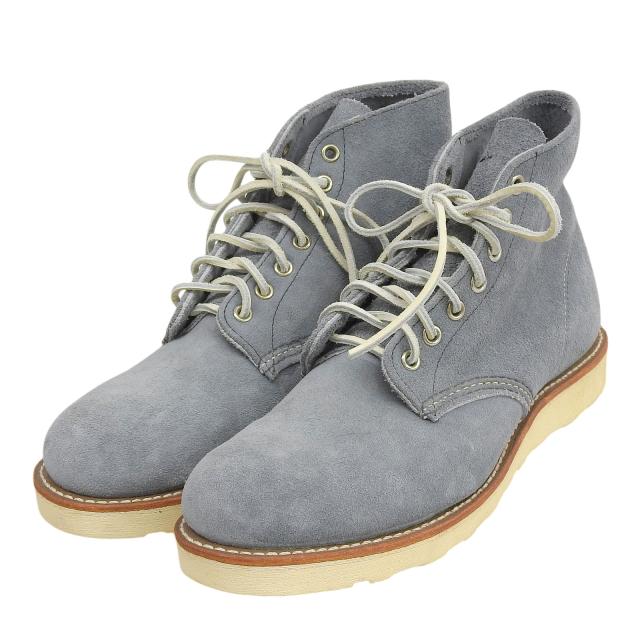 極美品▲RED WING レッドウィング 8144 6インチ クラシックラウンド スレートブルー アビリーン ラフアウト ショートブーツ 27 USA製