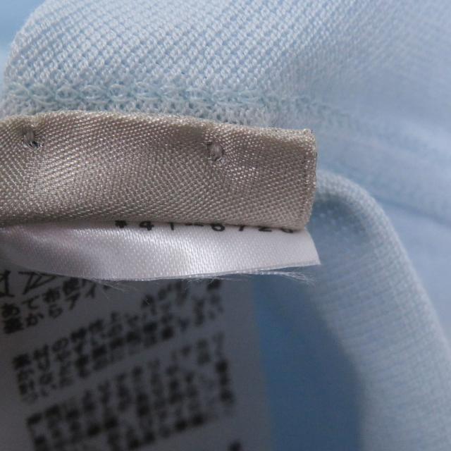 未使用品□HERMES エルメス コットン Hロゴ刺? エンブロイダリー 半袖ポロシャツ ライトブルー S 箱付き イタリア製 正規品 メンズ_8