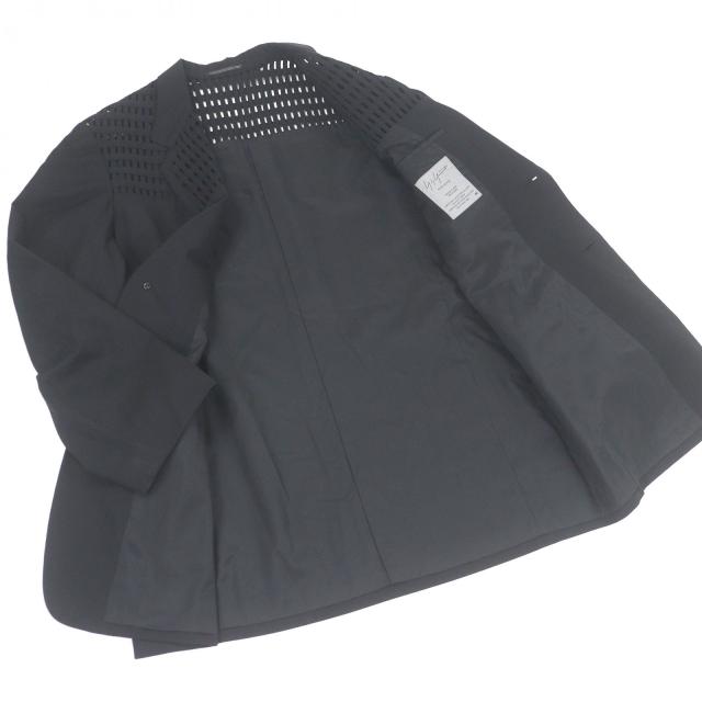 極美品□Yohji Yamamoto POUR HOMME ヨウジヤマモトプールオム HN-J53-100 1999AW 希少 デザインジャケット ブラック M 日本製 正規品_2