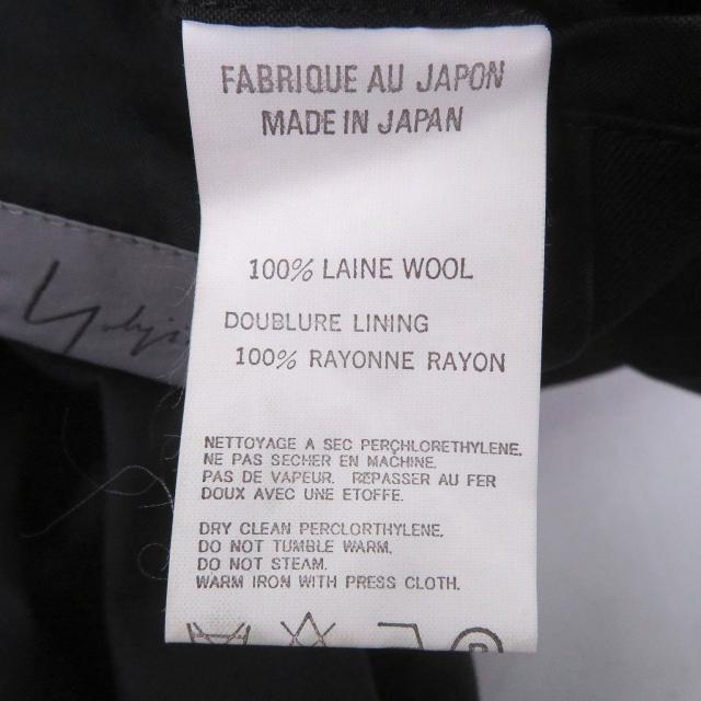 極美品□Yohji Yamamoto POUR HOMME ヨウジヤマモトプールオム HN-J53-100 1999AW 希少 デザインジャケット ブラック M 日本製 正規品_6