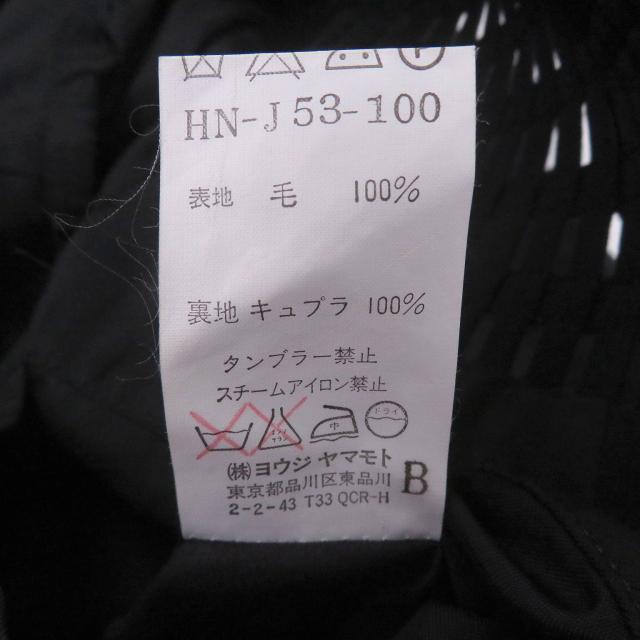 極美品□Yohji Yamamoto POUR HOMME ヨウジヤマモトプールオム HN-J53-100 1999AW 希少 デザインジャケット ブラック M 日本製 正規品_7