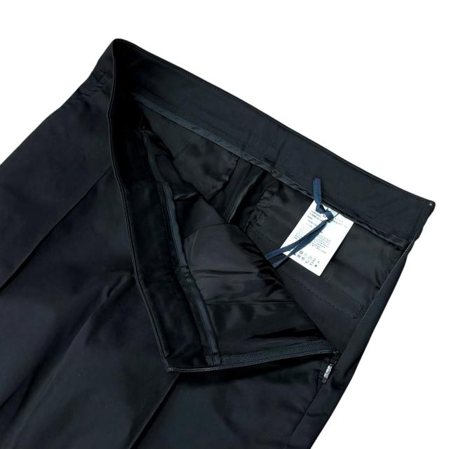 未使用品★MONCLER モンクレール 2024年製 PANTALONE ロゴ刺繍入り センタープレス コットン パンツ ブラック 40 イタリア製 正規品_2