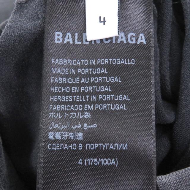 未使用品□BALENCIAGA バレンシアガ 25SS 811688 Tbilisi Oversized T-Shirt ウォッシュド ヴィンテージ加工 半袖Ｔシャツ 4 正規品_4