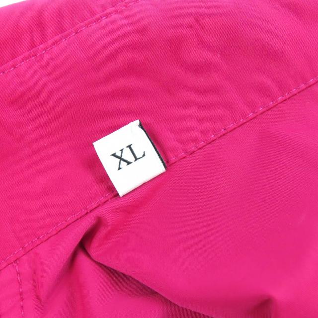 美品△VALENTINO ヴァレンティノ VV0CIH367BR レース刺繍ポケット ロゴボタン ナイロン シャツジャケット レッドピンク XL 正規品 メンズ_7