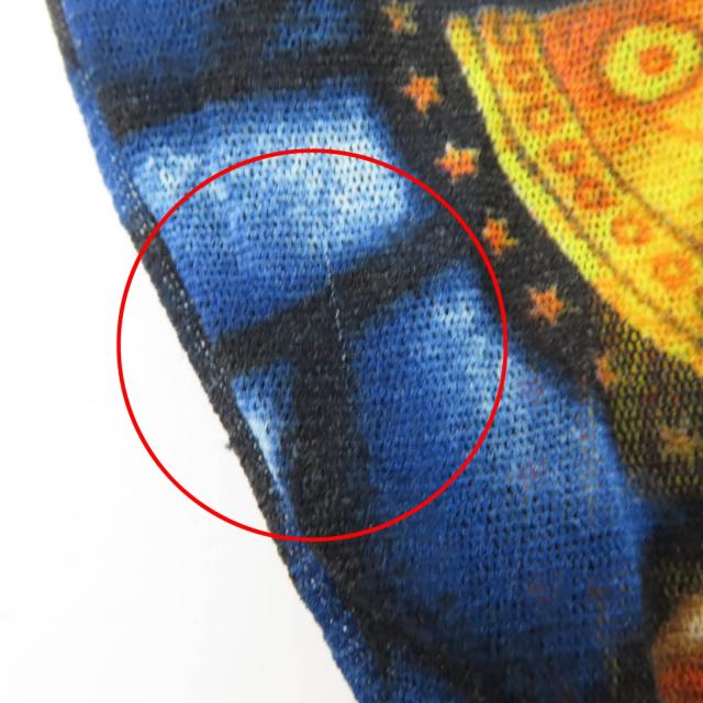 美品☆JEAN-PAUL GAULTIER ジャンポールゴルチエ ヴィンテージ パワーネット ニット切替 トップス マルチカラー 約Mサイズ相当 伊製
