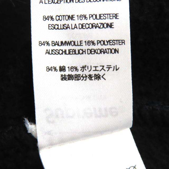 【ドンドン見直し】美品△Supreme シュプリーム FW23SW58 カレッジエイト パッチワークレザー スウェット パーカー ブラック S 正規品_8
