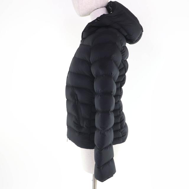 極美品☆MONCLER モンクレール 2023年製 HERBE ロゴワッペン付 ダウンジャケット ブラック 0 ハンガー・ガーメント付 正規品 レディース_1