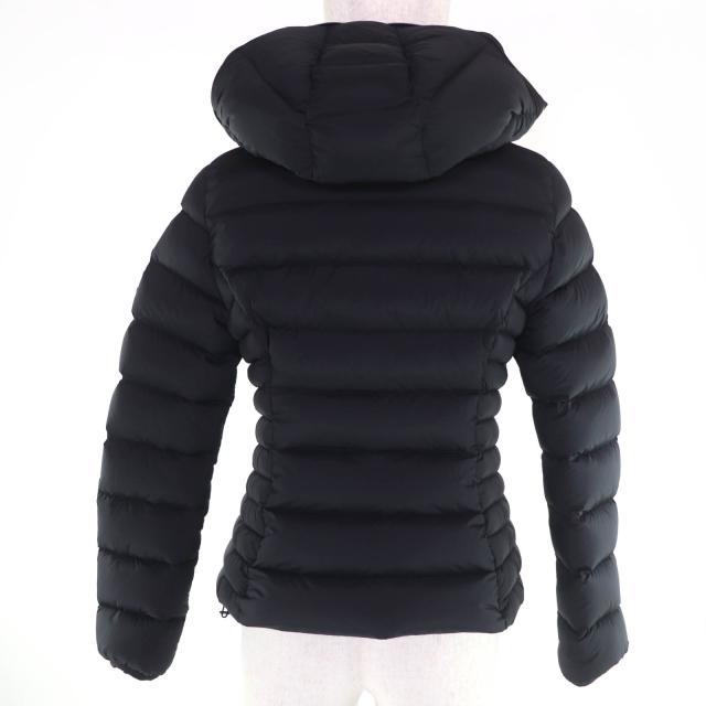 極美品☆MONCLER モンクレール 2023年製 HERBE ロゴワッペン付 ダウンジャケット ブラック 0 ハンガー・ガーメント付 正規品 レディース_2