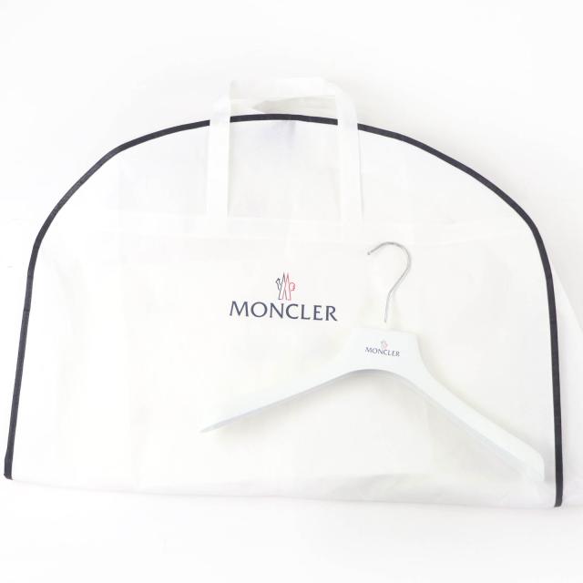 極美品☆MONCLER モンクレール 2023年製 HERBE ロゴワッペン付 ダウンジャケット ブラック 0 ハンガー・ガーメント付 正規品 レディース_5