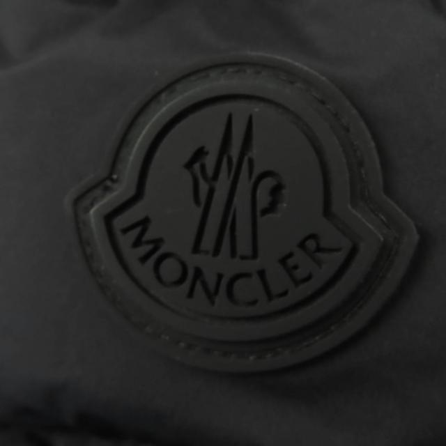 極美品☆MONCLER モンクレール 2023年製 HERBE ロゴワッペン付 ダウンジャケット ブラック 0 ハンガー・ガーメント付 正規品 レディース_6