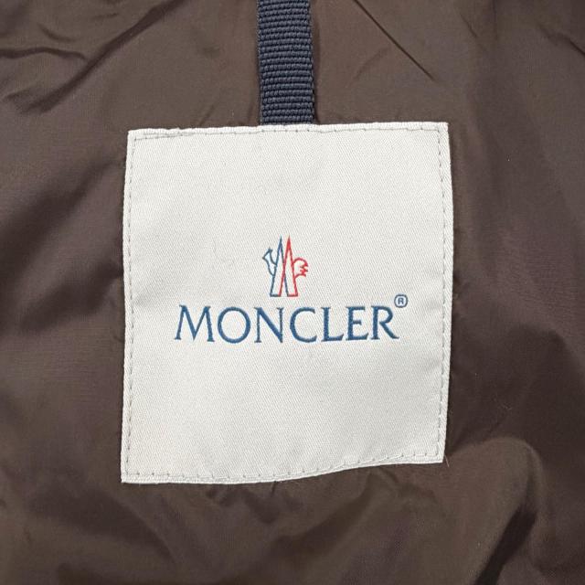 極美品◇MONCLER モンクレール GRILLON 滝沢眞規子着 レザー使い トグルボタン ラクーンファー付 ダウンジャケット 茶 0 レディース_7