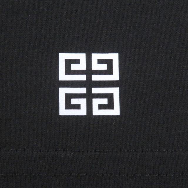未使用品□GIVENCHY ジバンシィ BM71653Y6B コットン100% リバースロゴ SLIM FIT 半袖Ｔシャツ カットソー ブラック S 正規品 メンズ_3