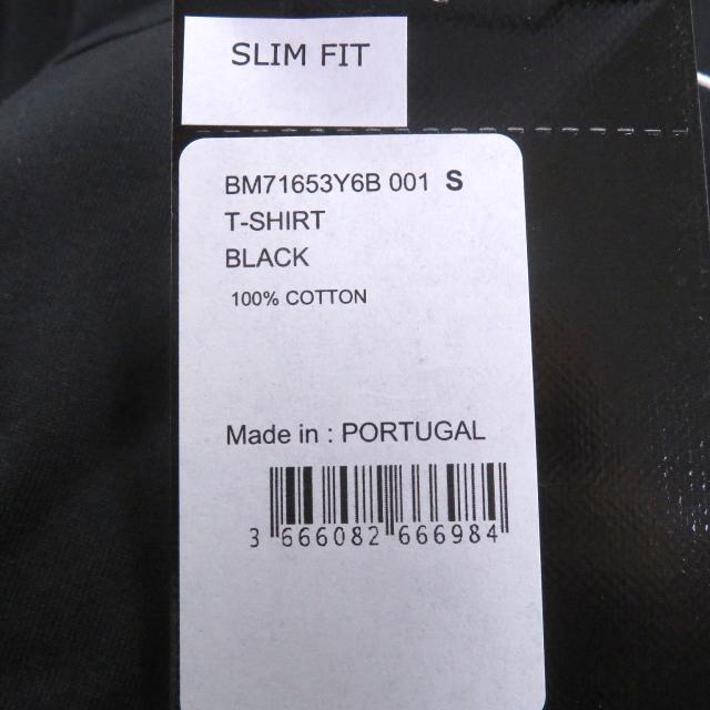 未使用品□GIVENCHY ジバンシィ BM71653Y6B コットン100% リバースロゴ SLIM FIT 半袖Ｔシャツ カットソー ブラック S 正規品 メンズ_8