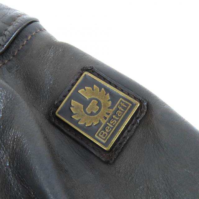 【ドンドン見直し】良品△BELSTAFF ベルスタッフ ゴールドレーベル モーターサイクルコート ロゴプレート ベルト付き レザーコート M_5