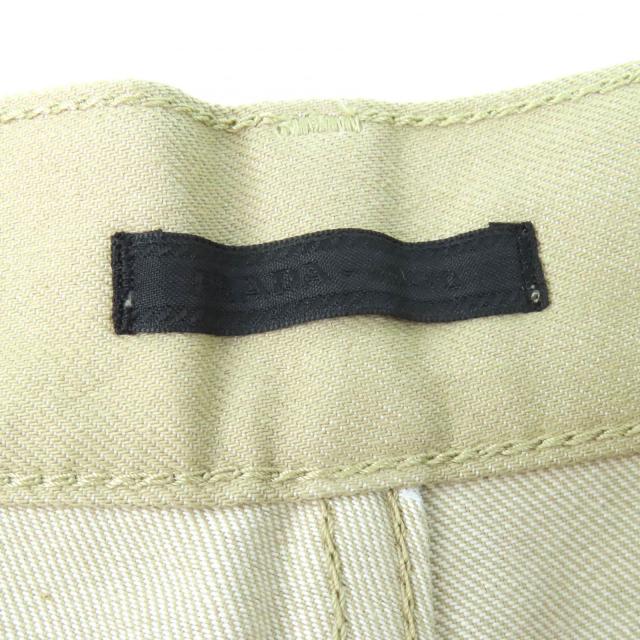 美品△PRADA プラダ 24SS GEP374 コットン100％ トライアングルロゴ 5ポケット ボタンフライ デニムパンツ ベージュ 32 正規品 メンズ