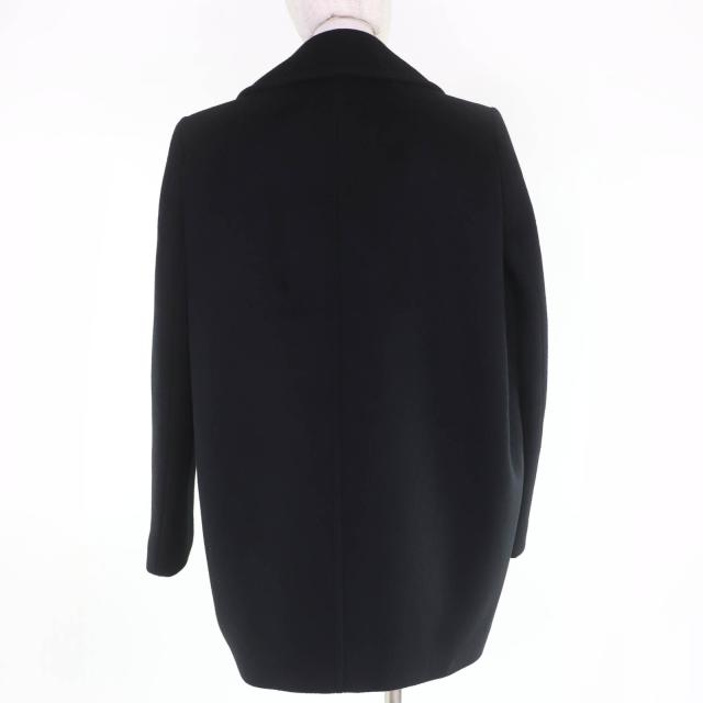 美品☆Alexander McQueen アレキサンダーマックイーン 2023年製 775502 ウール ダブルブレスト コート ブラック 38 正規品 レディース