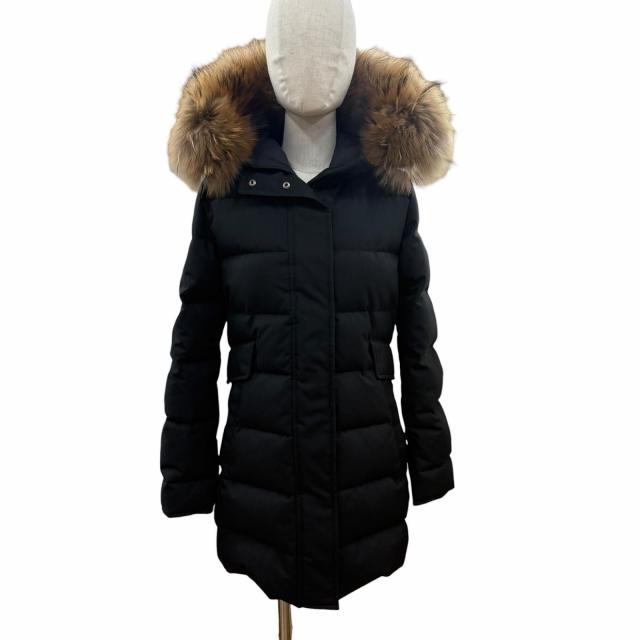 美品◇Pyrenex ピレネックス GRENOBLE FUR ロゴワッペン ラクーン