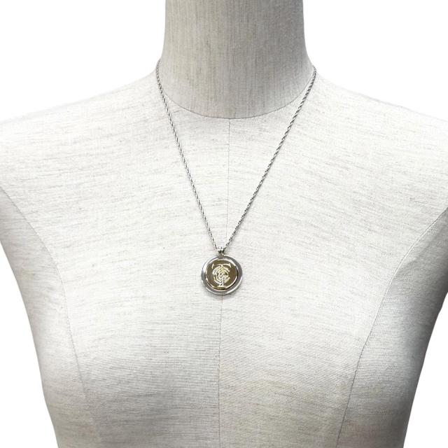美品★TIFFANY&Co. ティファニー 925 750 T&C コイン ネックレス コンビ ペンダント シルバー ゴールド 重量14.4g レディース_2