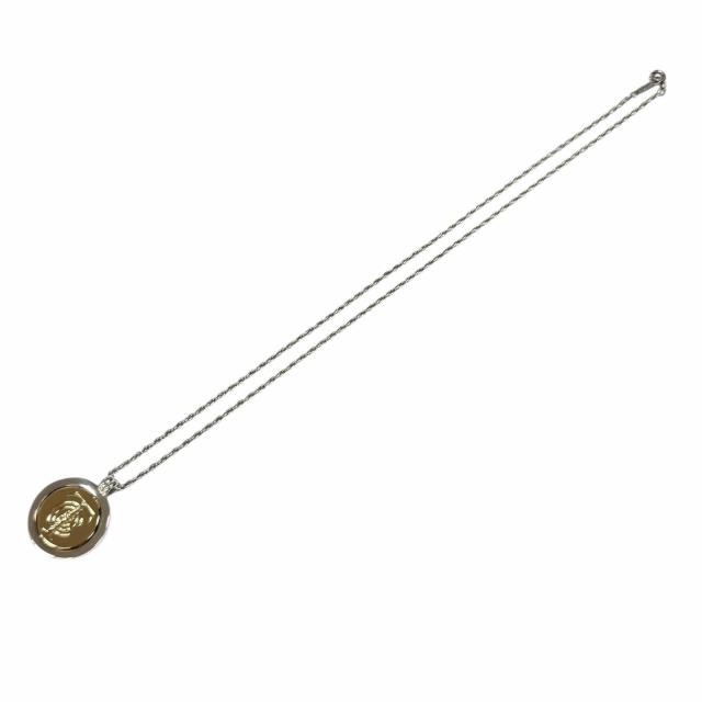 美品★TIFFANY&Co. ティファニー 925 750 T&C コイン ネックレス コンビ ペンダント シルバー ゴールド 重量14.4g レディース_3