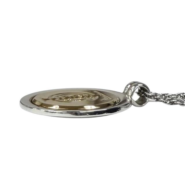 美品★TIFFANY&Co. ティファニー 925 750 T&C コイン ネックレス コンビ ペンダント シルバー ゴールド 重量14.4g レディース_4