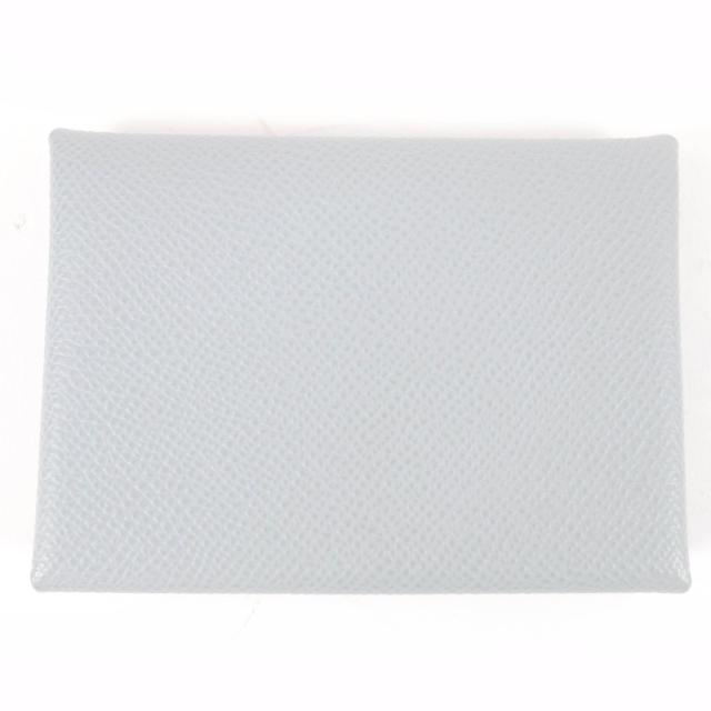 極美品☆HERMES エルメス カルヴィ デュオ ヴォーエプソン グリパンタン シルバー金具 セリエ金具 コインケース K刻印 仏製 レディース