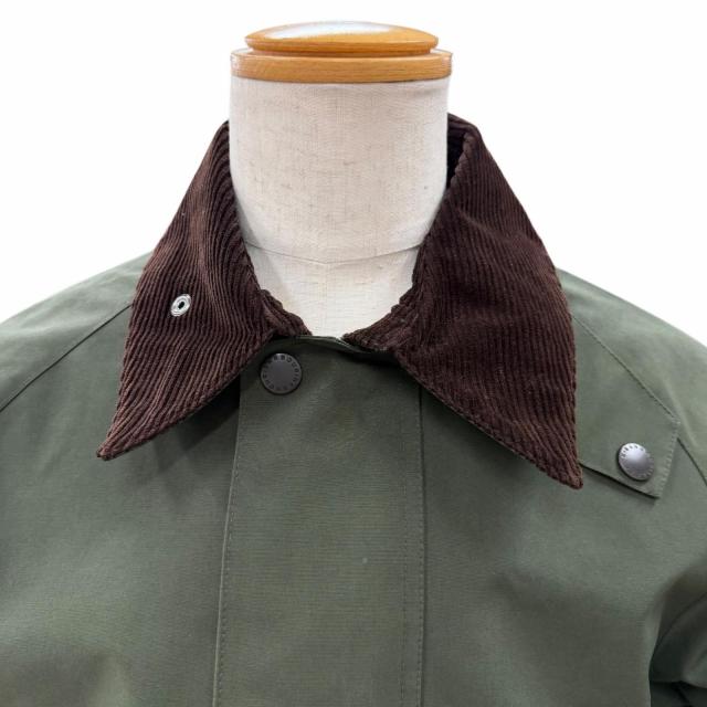美品▼Barbour バブアー 25AW 252MSP0107 BEDALE ビデイル 2レイヤー 襟コーデュロイ ロゴ刺繍 ZIPUP ノンワックスジャケット 38 正規品_1