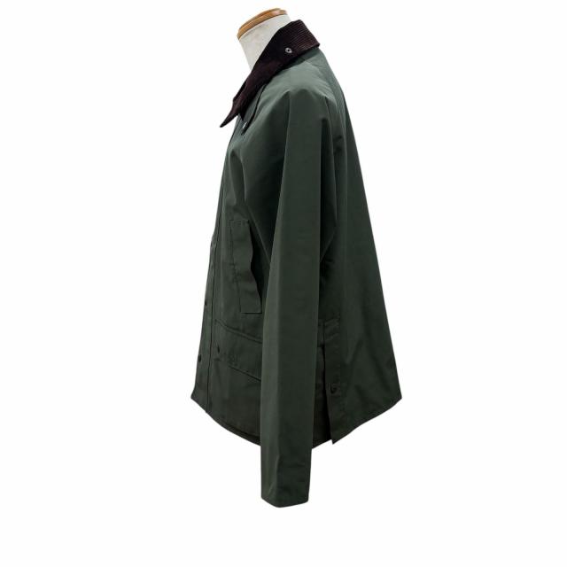 美品▼Barbour バブアー 25AW 252MSP0107 BEDALE ビデイル 2レイヤー 襟コーデュロイ ロゴ刺繍 ZIPUP ノンワックスジャケット 38 正規品_2