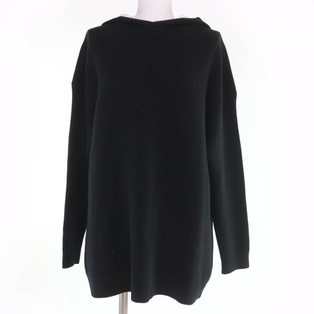 美品☆Christian Dior クリスチャンディオール 844S92AM009 J’ADIOR カシミヤ ニット パーカー ブラック 40 伊製 正規品 レディース
