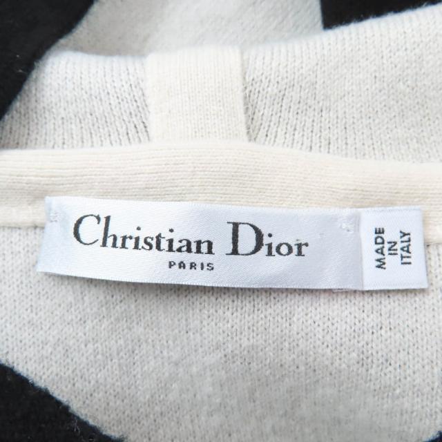 美品☆Christian Dior クリスチャンディオール 844S92AM009 J’ADIOR カシミヤ ニット パーカー ブラック 40 伊製 正規品 レディース_5