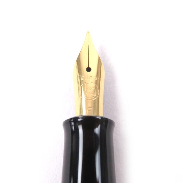 未使用品□PERIKAN ペリカン M200 クラシック Fニブ キャップ式 万年筆 ステーショナリー ブラック マーブルグリーン 箱付き ドイツ製_4