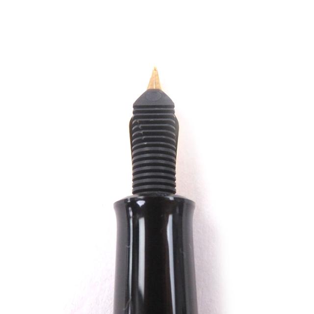 未使用品□PERIKAN ペリカン M200 クラシック Fニブ キャップ式 万年筆 ステーショナリー ブラック マーブルグリーン 箱付き ドイツ製_5