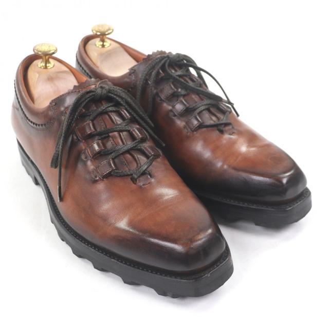 良品□Berluti ベルルッティ パティーヌレザー オルガ期 ニューウルティマ ドレスシューズ ブラウン 7 箱付き イタリア製 メンズ_2